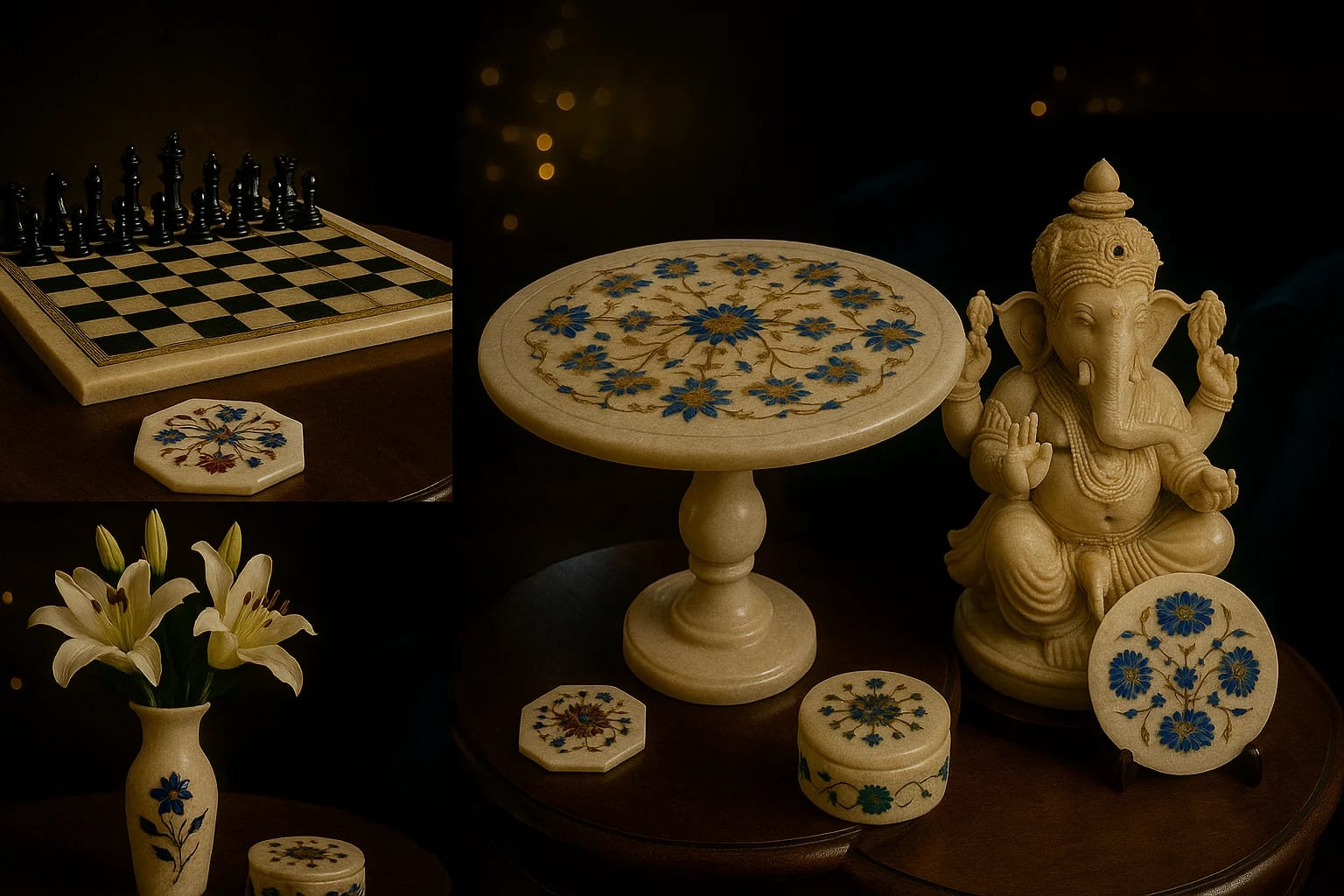 Luxury marble tabletop in elegant interior